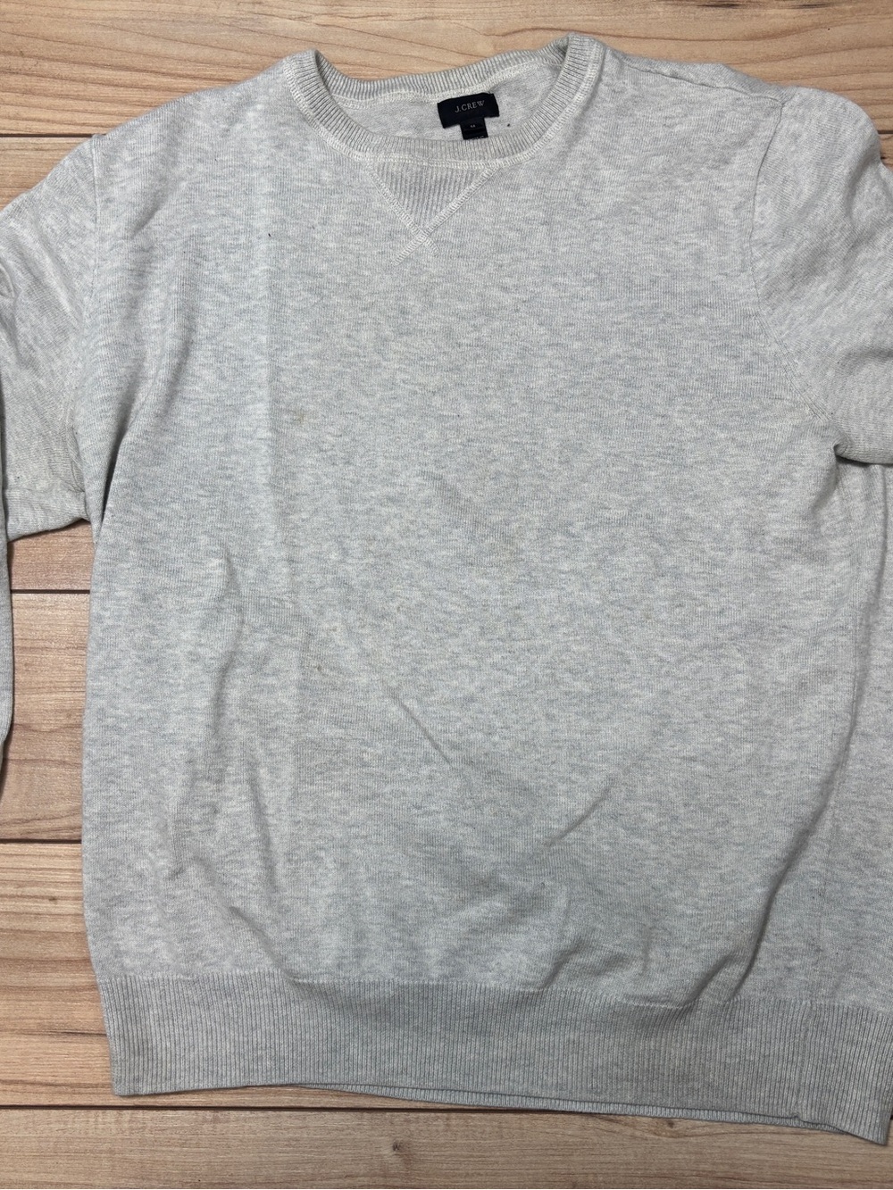 J. Crew Men’s Heather Light Gray Crewneck Sweatshirt